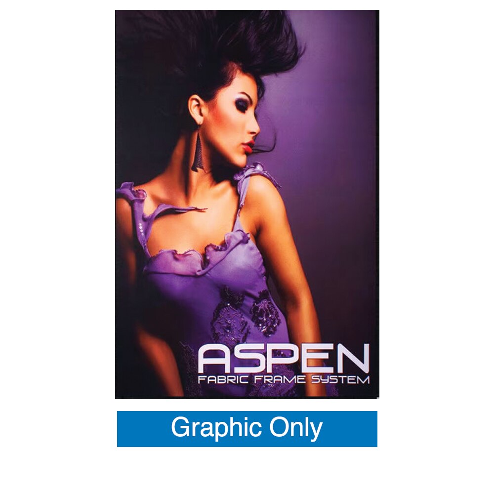 Aspen Fabric Black Frame with Wall Mount — Graphic Only